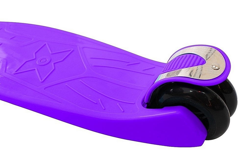 Самокат Y-Scoo maxi A-20 Shine со светящимися колесами, фиолетовый  